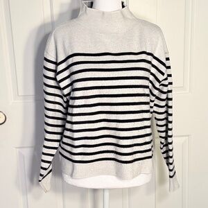 Madewell Sweater with Black Stripe - XXS (Oversized)
